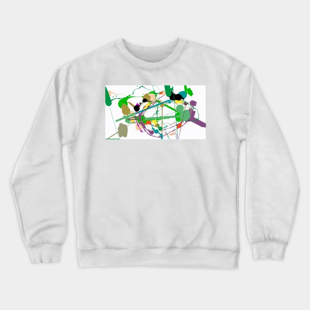 Pollock 01 Crewneck Sweatshirt by zglenallen